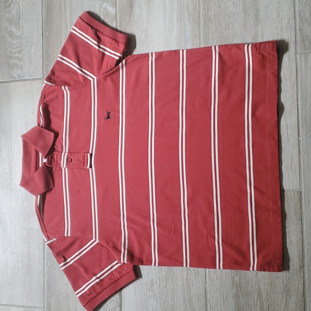 The Black Dog Lanyard Striped Cotton Polo Shirt